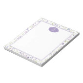 Personalized Purple Wildflower Floral Notizblock (Rotiert)