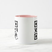 Personalized QR Code Mug with Pink Handle Tasse (Zentrum)
