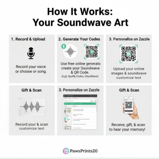 Personalized QR Code Soundwave Keychain Schlüsselanhänger