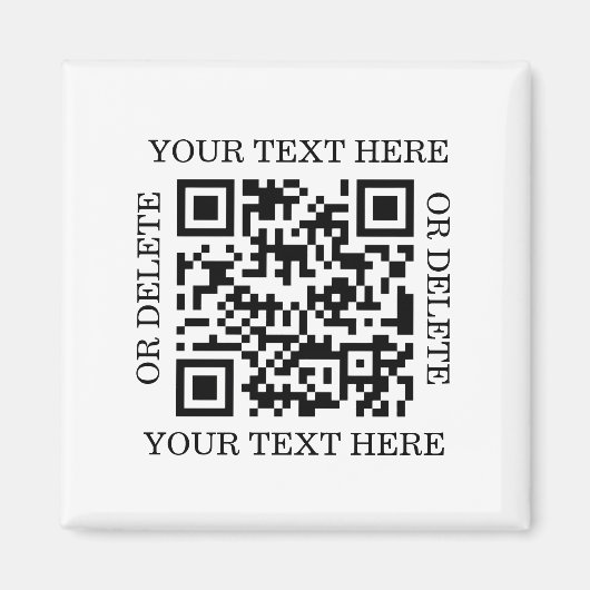 Personalized QR Code To Scan Magnet (Vorne)