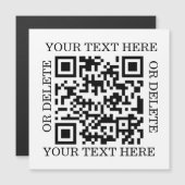 Personalized QR Code To Scan Magnetkarte (Vorne/Hinten)