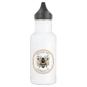 Personalized Queen Bee Floral Edelstahlflasche (Links)