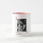 Personalized Queen of Hearts Mother’s Day  Tasse (Zentrum)