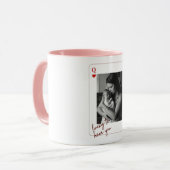 Personalized Queen of Hearts Mother’s Day  Tasse (Vorderseite Links)