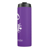 Personalized Queen With Crown Thermosbecher (Vorderseite)