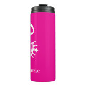 Personalized Queen With Crown Thermosbecher (Vorderseite)