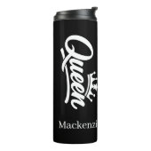 Personalized Queen With Crown Thermosbecher (Nach links gedreht)