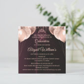 Personalized Quinceañera Invitation | Mis Quince A Einladung (Stehend Vorderseite)