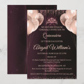 Personalized Quinceañera Invitation | Mis Quince A Einladung (Vorne/Hinten)