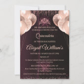 Personalized Quinceañera Invitation | Mis Quince A Einladung (Vorderseite)