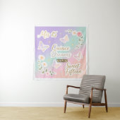 Personalized Quinceañera Photo Backdrop Wandteppich (Beispiel)