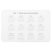 Personalized Quote 2026 Calendar Magent Magnet (Horizontal)
