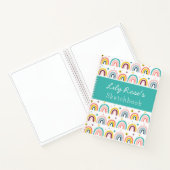 Personalized Rainbow Pattern Sketchbook Notizblock (Innenseite)