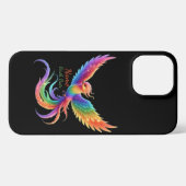 Personalized Rainbow Phoenix Name Birthdate Gift iPhone Hülle (Rückseite (Horizontal))
