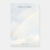 Personalized rainbow sky aesthetic dot Grid Post-it Klebezettel (Vorderseite)