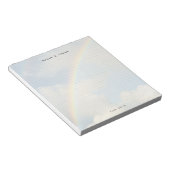 Personalized rainbow sky, dreamy aesthetic Grid Notizblock (angewinkelt)