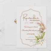Personalized Ramadan Mubarak Greeting Card Dankeskarte (Vorne/Hinten)