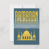 Personalized Ramadan Mubarak greeting card Dankeskarte (Vorderseite)