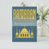 Personalized Ramadan Mubarak greeting card Dankeskarte (Stehend Vorderseite)