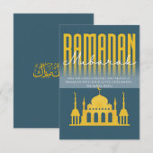 Personalized Ramadan Mubarak greeting card Dankeskarte (Vorne/Hinten)