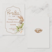 Personalized Ramadan Mubarak Greeting Card Mitteilungskarte (Vorne/Hinten)
