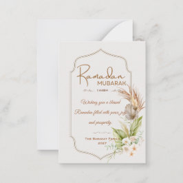 Personalized Ramadan Mubarak Greeting Card Mitteilungskarte