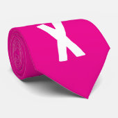 Personalized Random letters Pinky White chic Krawatte (Gerollt)