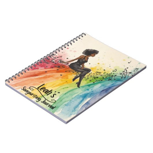 PERSONALIZED Rap Hip Hop Songwriting Journal Notizblock (Linke Seite)