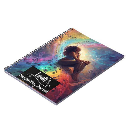 PERSONALIZED Rap Hip Hop Songwriting Journal Notizblock (Linke Seite)