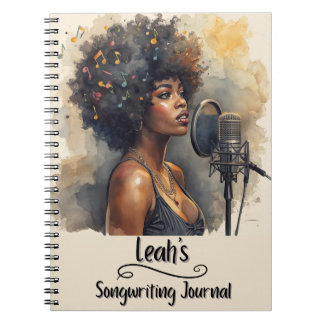 PERSONALIZED Rap Hip Hop Songwriting Journal Notizblock