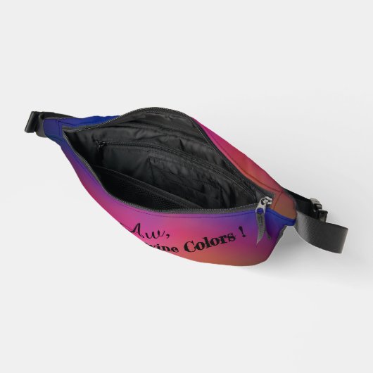 Personalized Raspberry Plum Bauchtasche (Offen)