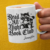 Personalized Read All Night Bookworm Kaffeetasse