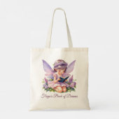 Personalized Reading Fairy Freya Tote Bag Tragetasche (Rückseite)