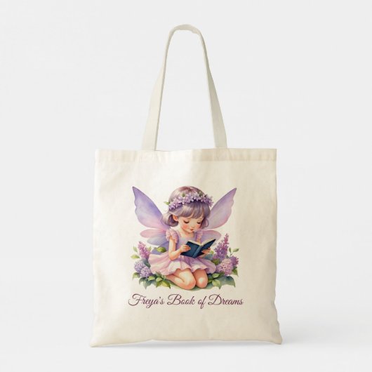 Personalized Reading Fairy Freya Tote Bag Tragetasche (Rückseite)
