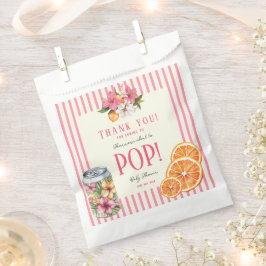 personalized Ready to Pop Tropical Floral Citrus Geschenktütchen