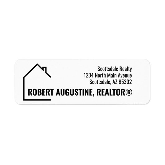 Personalized Realtor Return Address Label (Vorne)