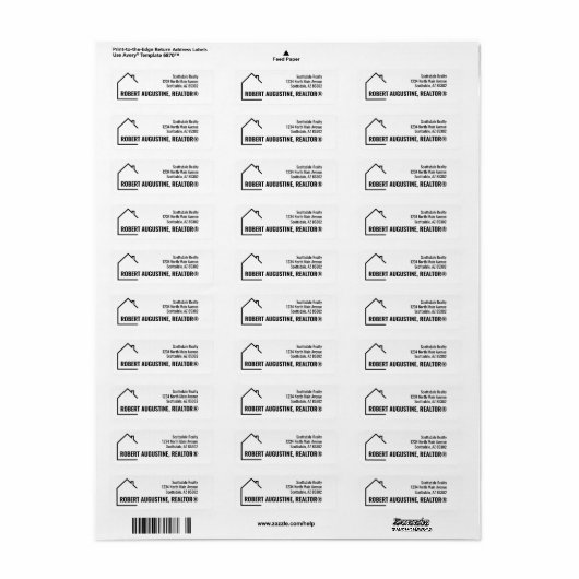 Personalized Realtor Return Address Label (Vorne)