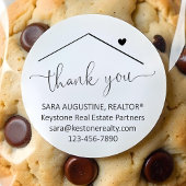 Personalized Realtor Thank You Sticker