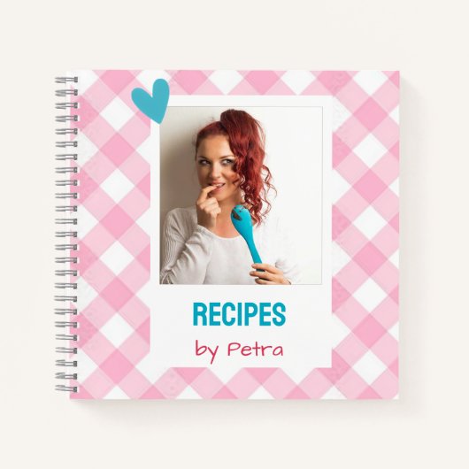 Personalized Recipe Book (ADD YOU PHOTO) Notizblock (Vorderseite)