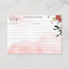 Personalized Recipe Card for Bridal Shower Begleitkarte