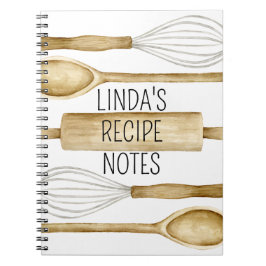 Personalized Recipe Journal or Kitchen Notebook Notizblock