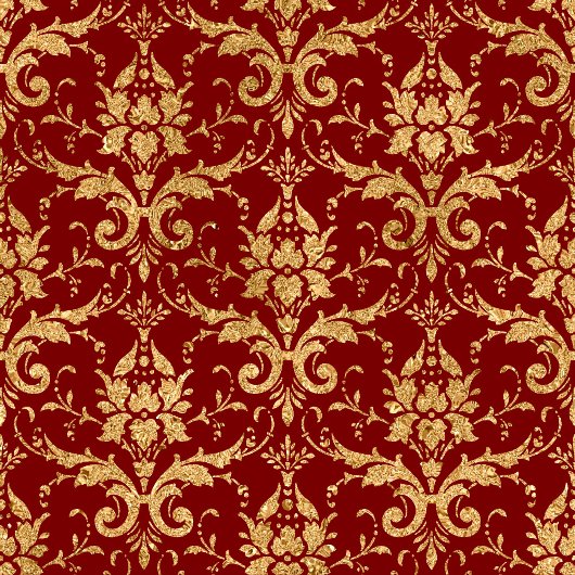 Personalized Red and Gold Christmas Gift Bag Mittlere Geschenktüte