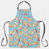 Personalized Red Apple Halves Pattern Custom Schürze (Vorderseite)