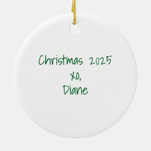 Personalized Red Cowboy Boots Western Holiday Gift Keramik Ornament (Hinten)