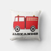 Personalized Red Fire Truck Kissen (Vorderseite)