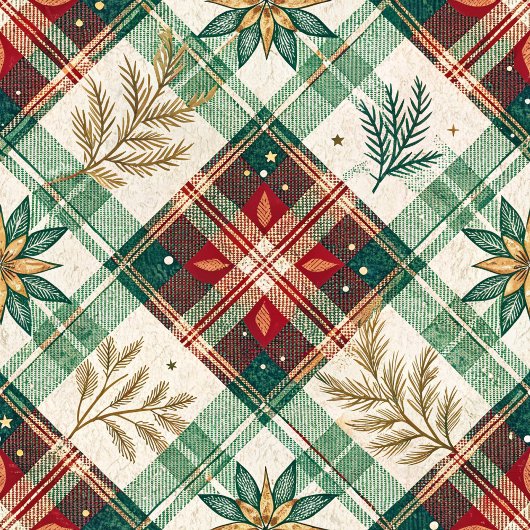Personalized red & green watercolor plaid blanket fleecedecke