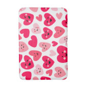 Personalized Red Heart Happy Valentine’s Day Lover Badematte (Vorderseite Vertikal)