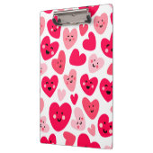 Personalized Red Heart Happy Valentine’s Day Lover Klemmbrett (Links)