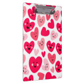 Personalized Red Heart Happy Valentine’s Day Lover Klemmbrett (Rechts)