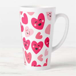 Personalized Red Heart Happy Valentine’s Day Lover Milchtasse